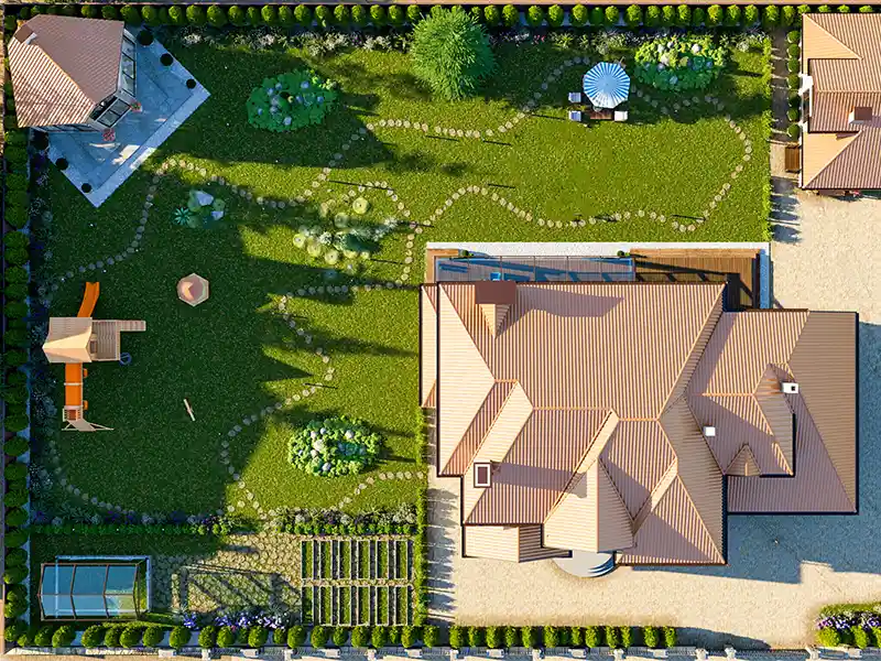 3D render of landscape concept